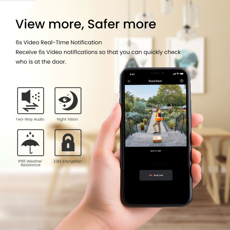GuardianBell Pro: Smart Wireless Video Doorbell | 3MP & 2MP Low Power Design